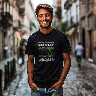 Nome do produtoCamisa Confie em Jesus - Masculina