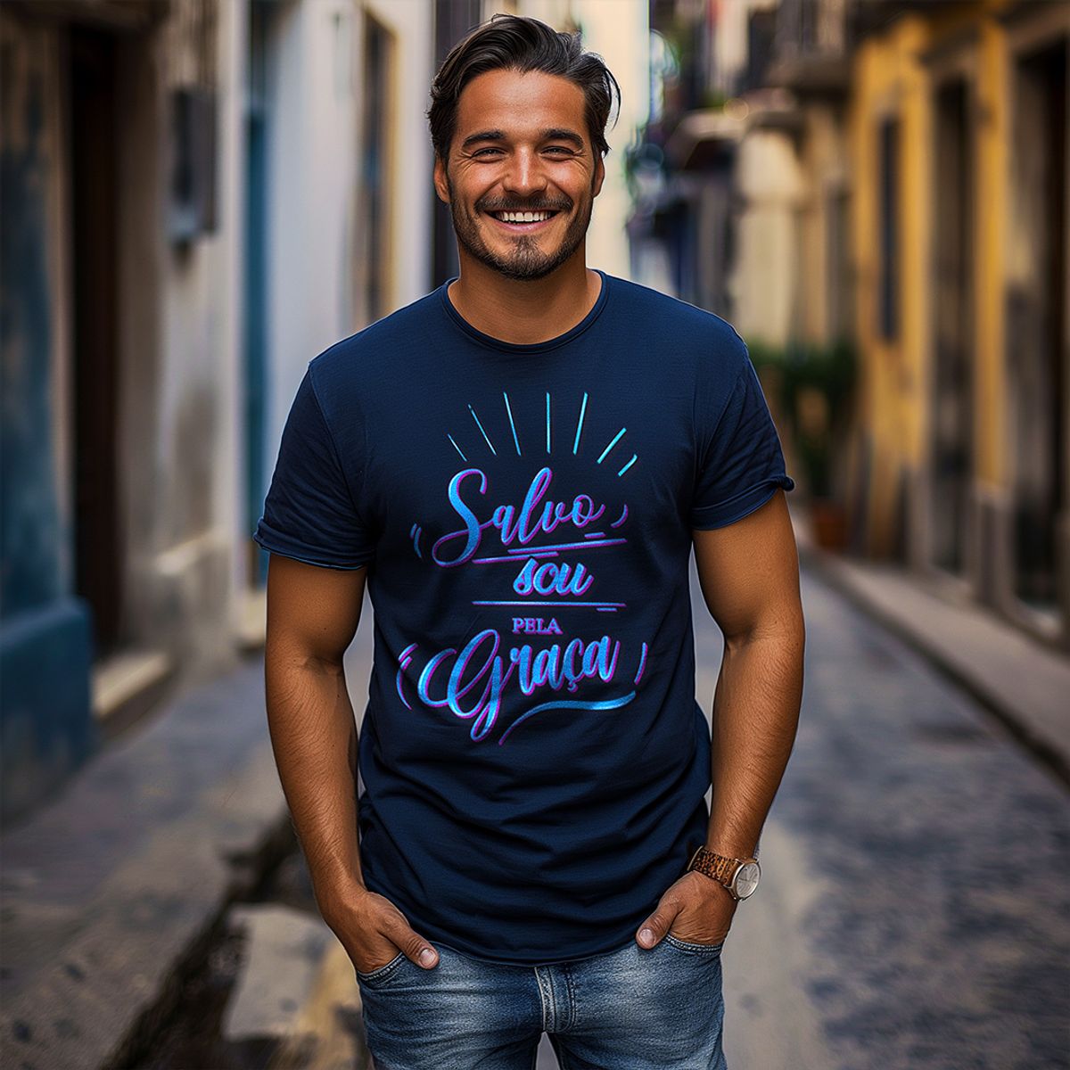 Nome do produto: Camisa Salvo Sou  - Masculina