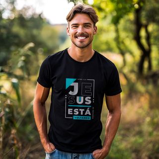 Nome do produtoCamisa Jesus está Voltando - Masculina