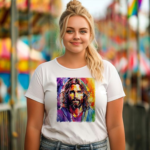 Camisa Jesus - Plus Size Unisex