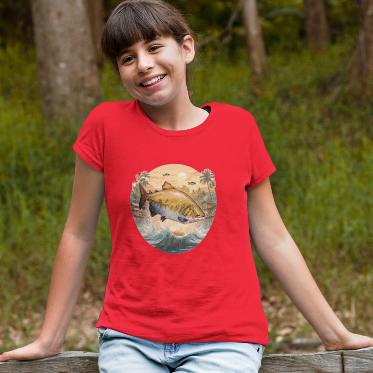 Nome do produto: Camiseta Quality Infantil (10 a 14 anos) - Tambaqui