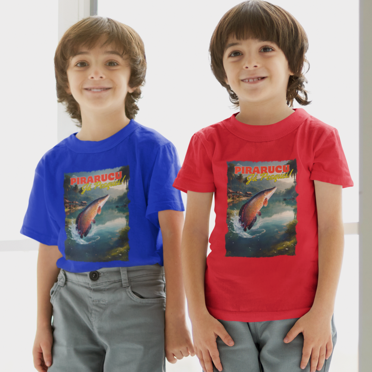 Nome do produto: Camiseta Classic Infantil - Pirarucu Já Fisguei