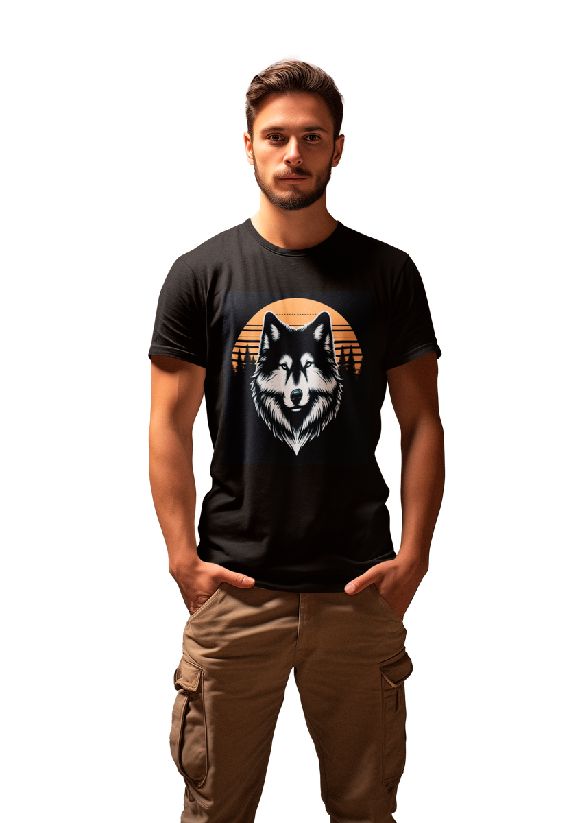 Nome do produto: Camiseta Lobo - Entardecer