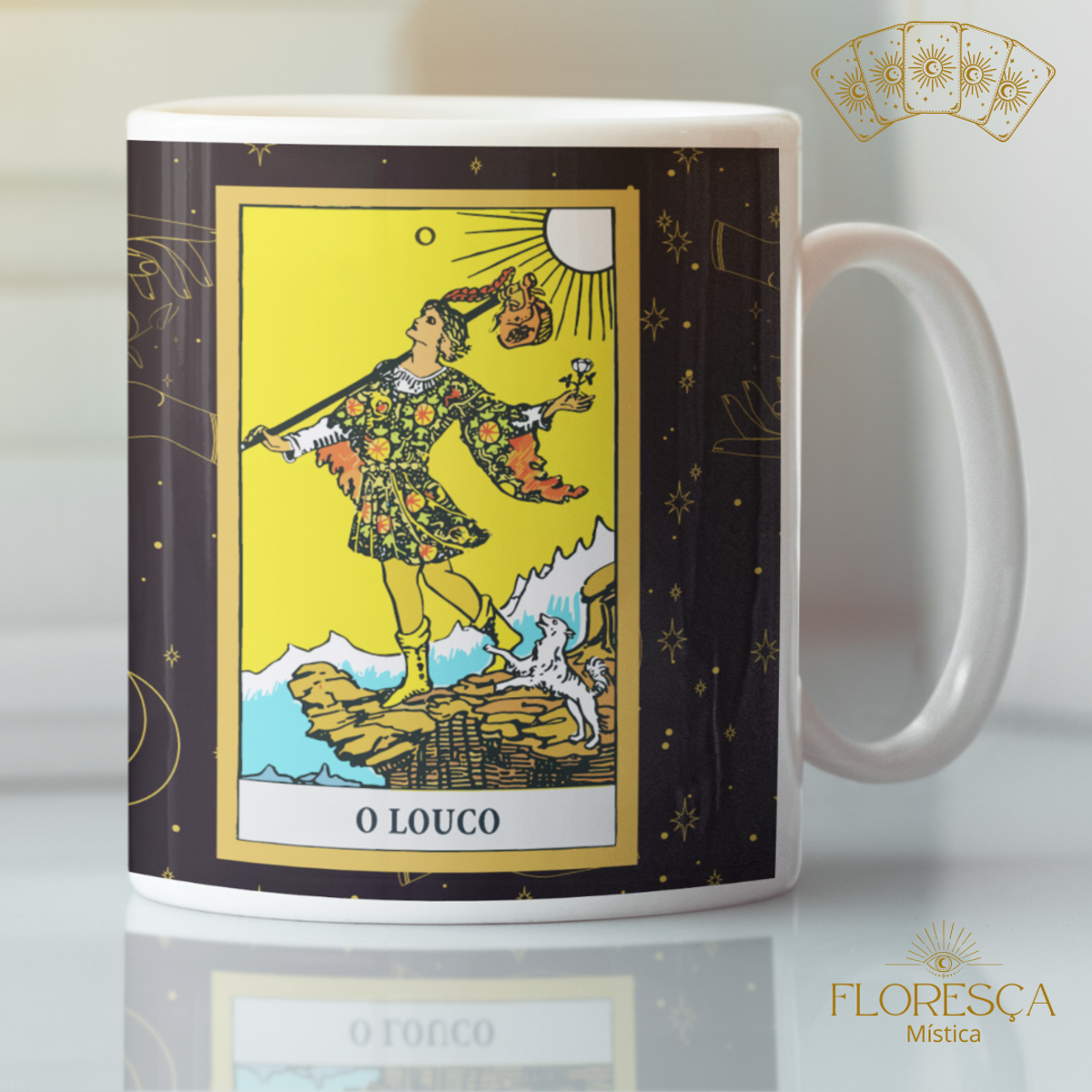 Nome do produto: Coleção 22 Arcanos do Tarot Black  - O Louco