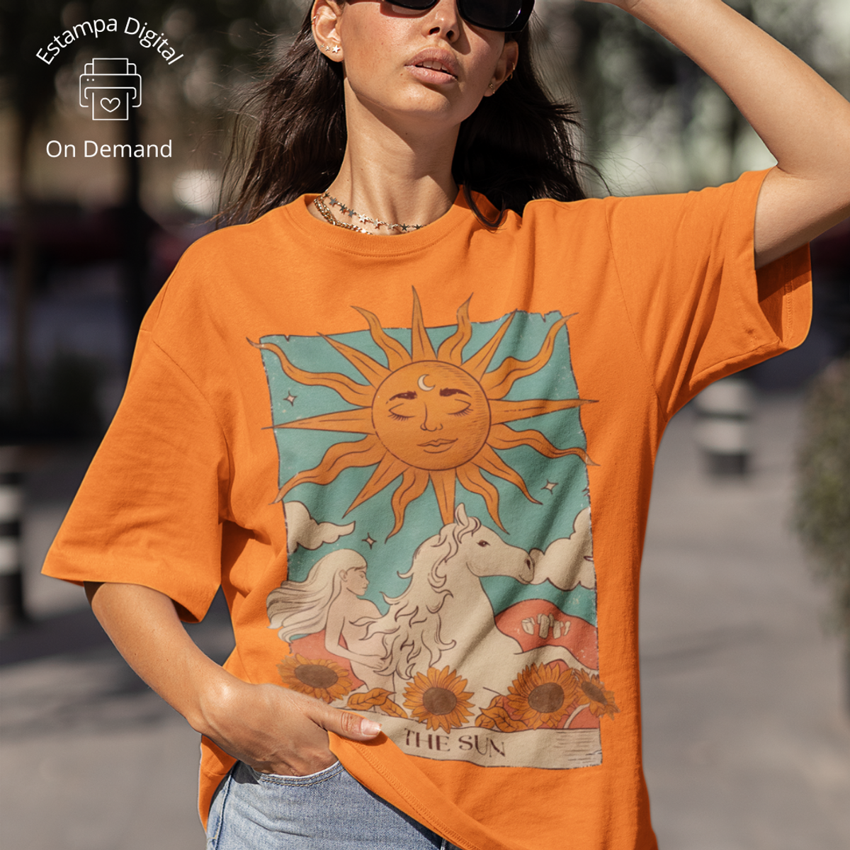 Nome do produto: Camiseta - Tarot o Sol