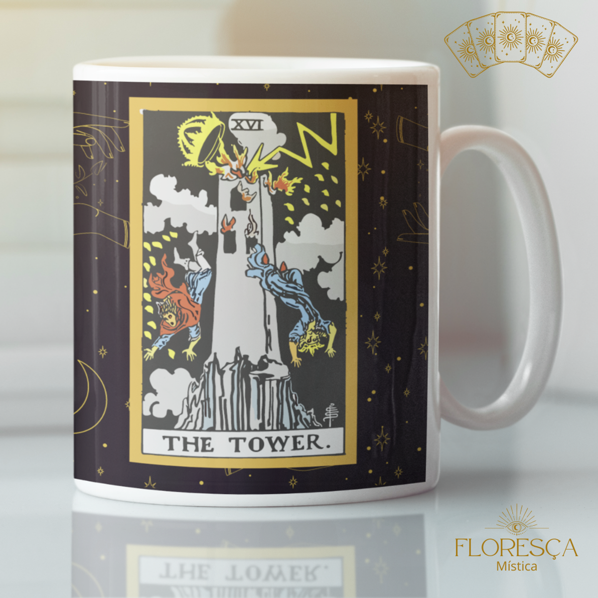 Nome do produto: Coleção 22 Arcanos do Tarot Black - A Torre