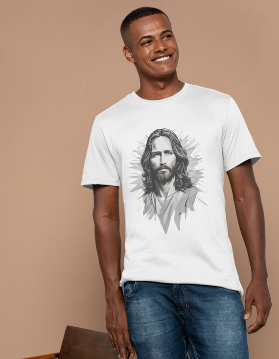 T-Shirt Quality - Jesus B&W