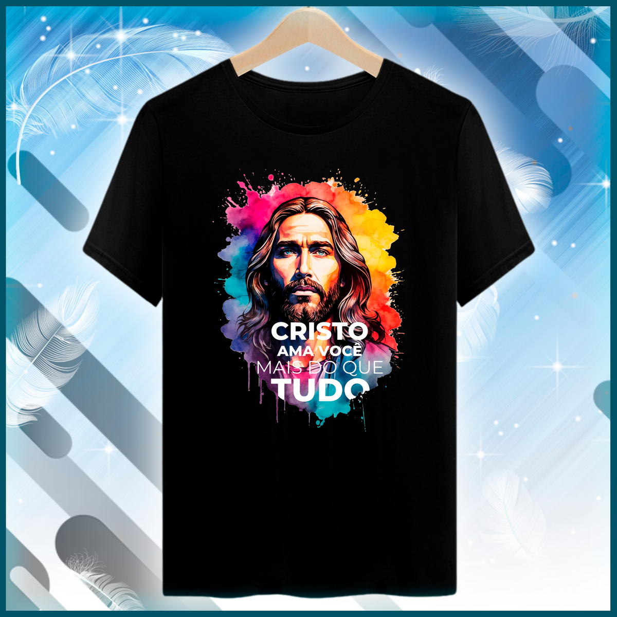 Nome do produto: Camiseta - Cristo ama você