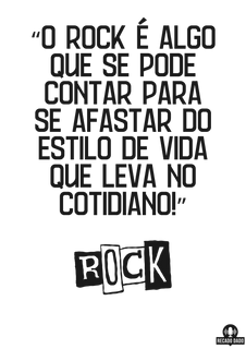 Nome do produtoCamiseta de rock com frase 