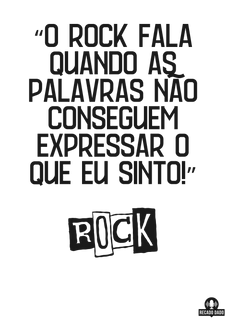 Nome do produtoCamiseta de rock com frase 