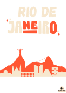 Nome do produtoCamiseta com linda silhueta do Rio de Janeiro, com as paisagens da cidade maravilhosa.