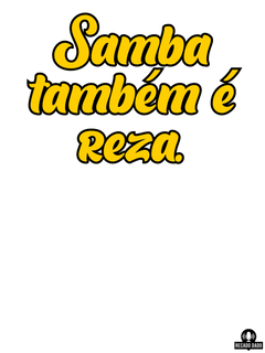 Nome do produtoCamiseta feminina de samba com a frase 