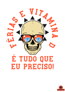 Nome do produtoCamiseta com estampa de caveira e frase divertida 