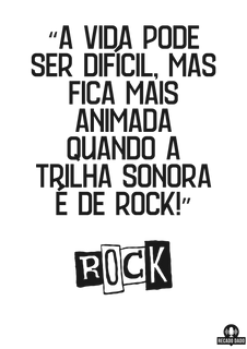 Nome do produtoCamiseta de rock com frase 