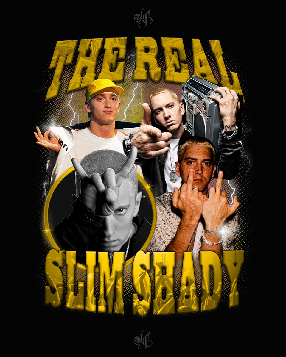 Nome do produto: Camisa Eminem - The Real Slim Shady