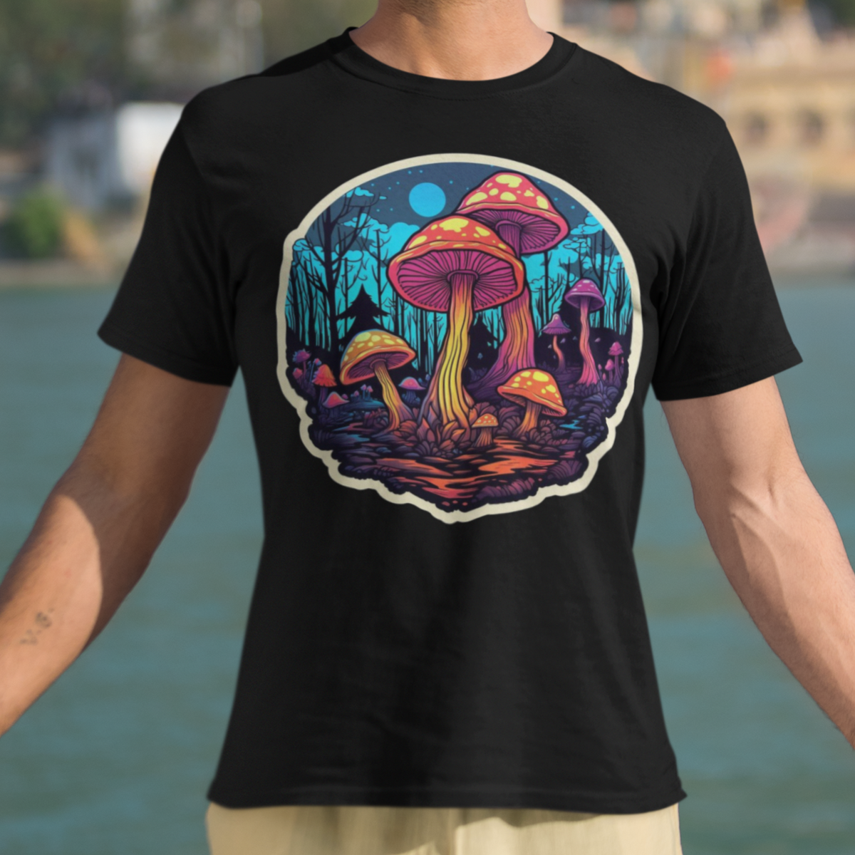 Nome do produto: Camiseta Unissex Magic Mushroom