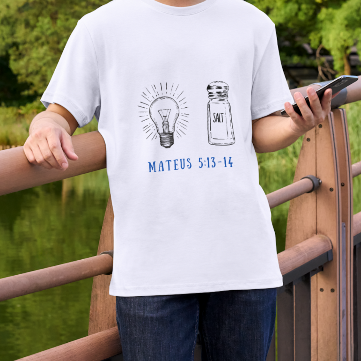 Nome do produto: Camiseta - Sal da Terra e Luz do Mundo