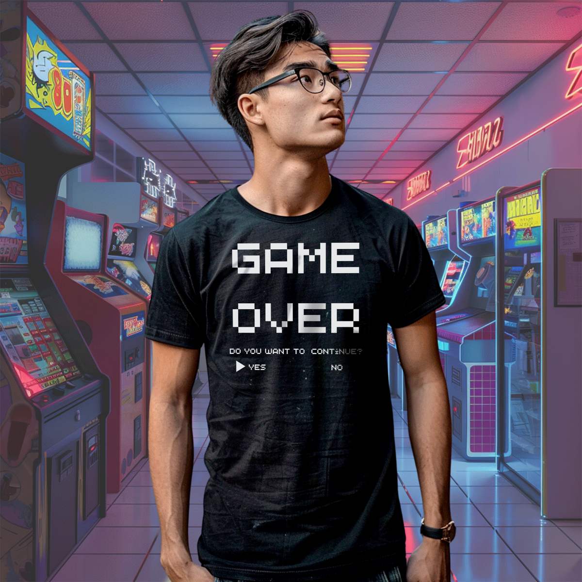 Nome do produto: Camiseta Game Over