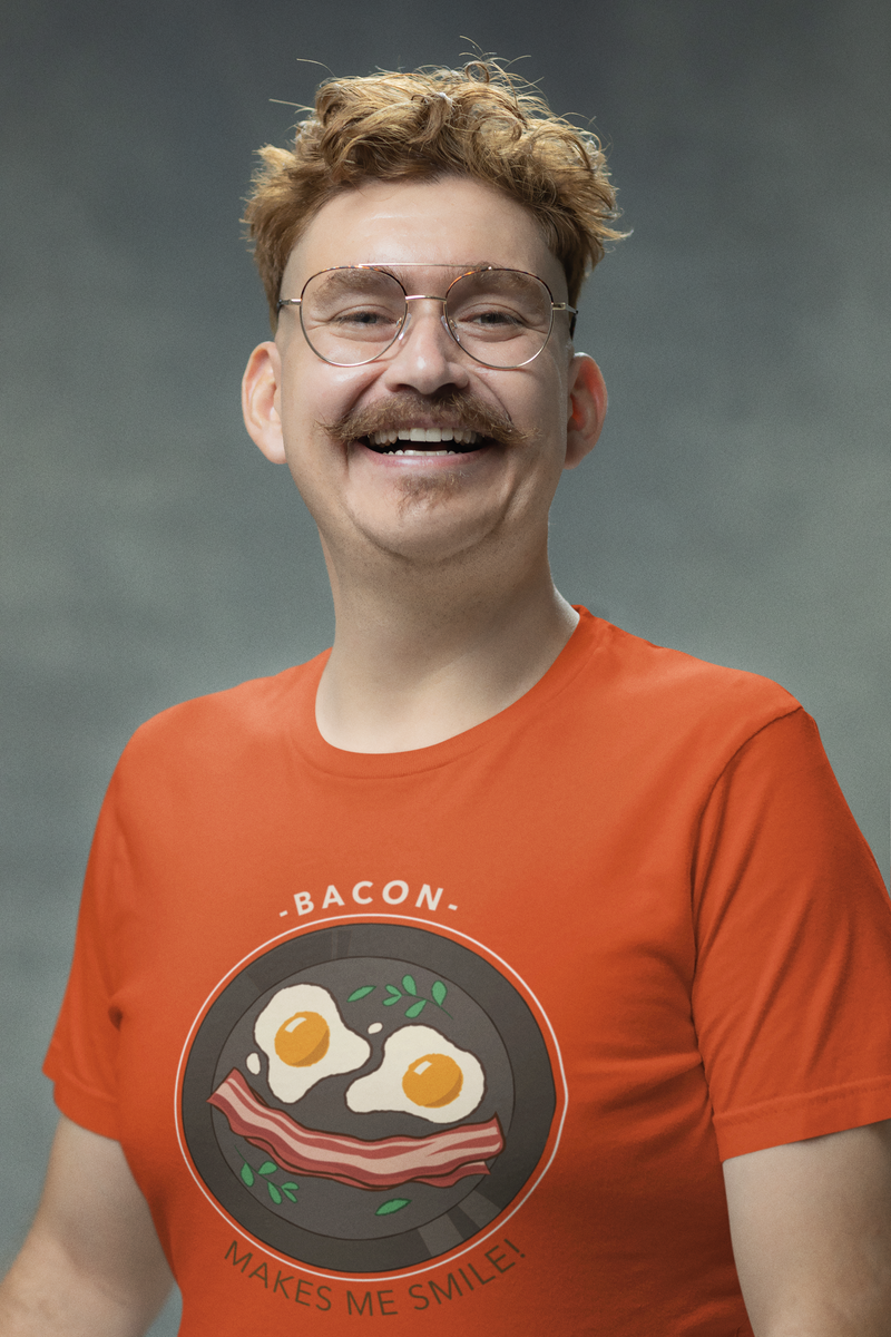 Nome do produto: Camisa Retrô Bacon Smile Unissex