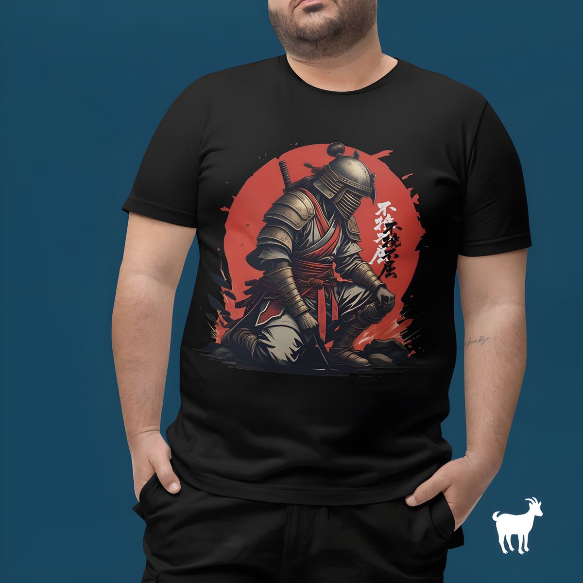 Nome do produto: Blood and Honor - T-Shirt Plus Size Samurai Redemption