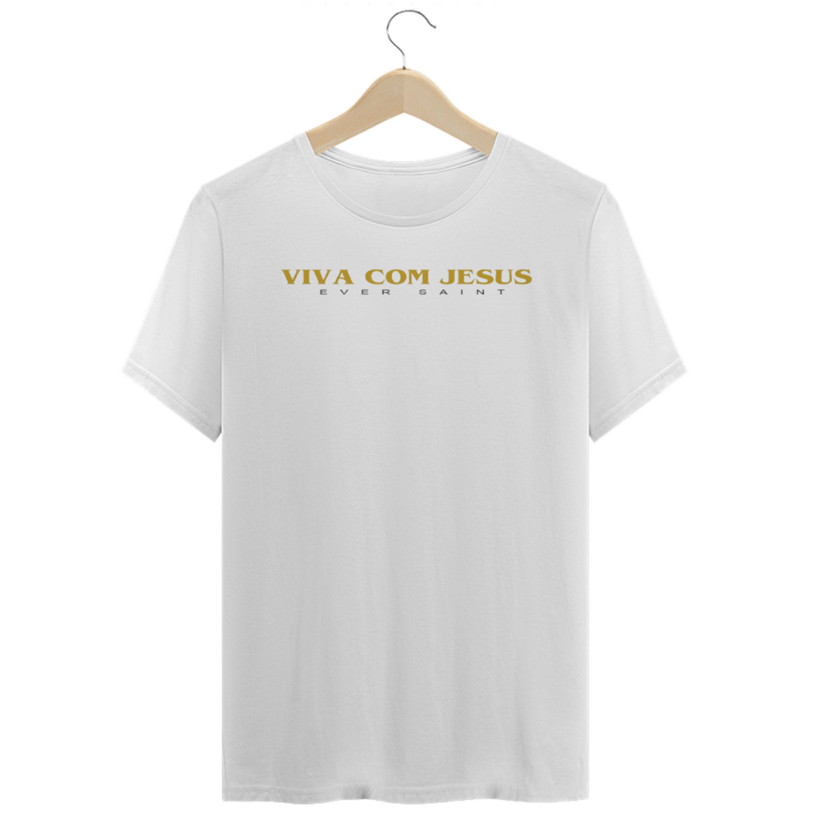 Nome do produto: Camiseta EVER SAINT viva com jesus
