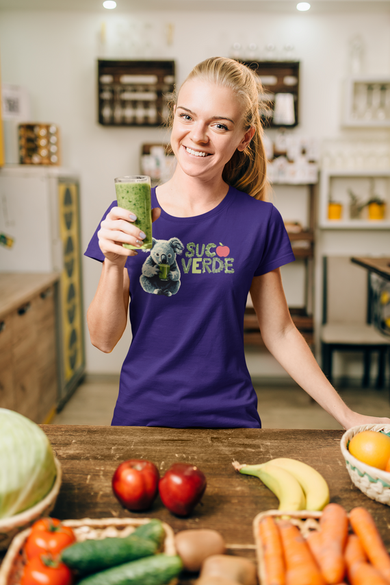 Camiseta Baby Look Suco Verde