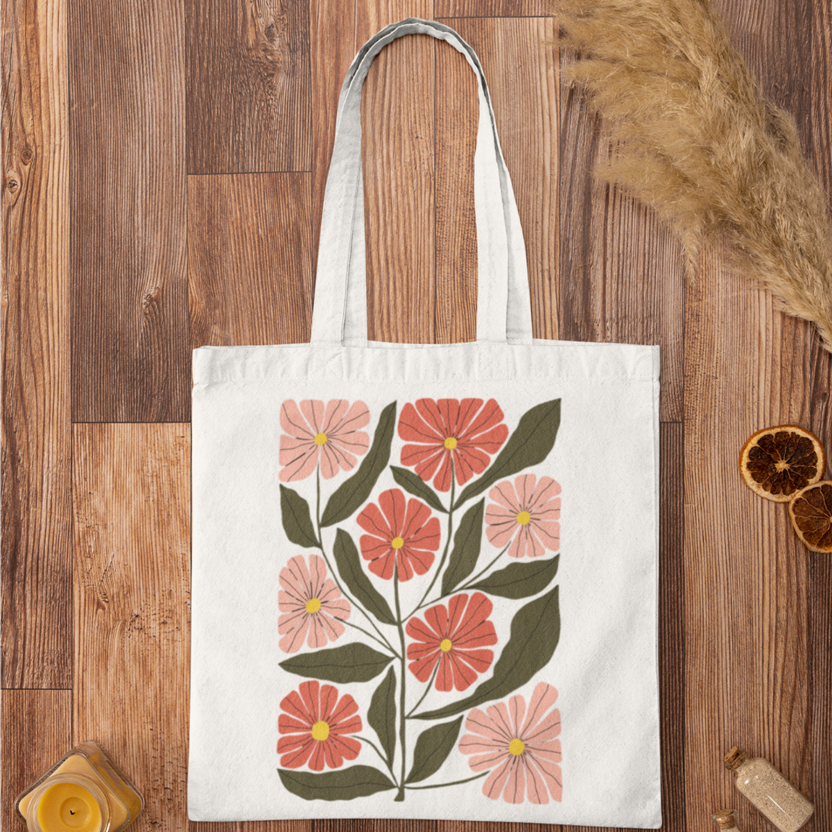 Nome do produto: Bolsa Ecobag Flores