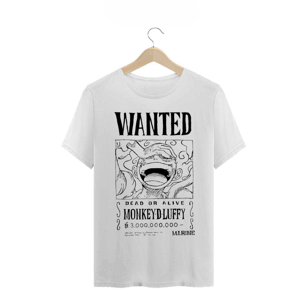 Nome do produto: Camiseta Luffy Gear 5 Recompensa