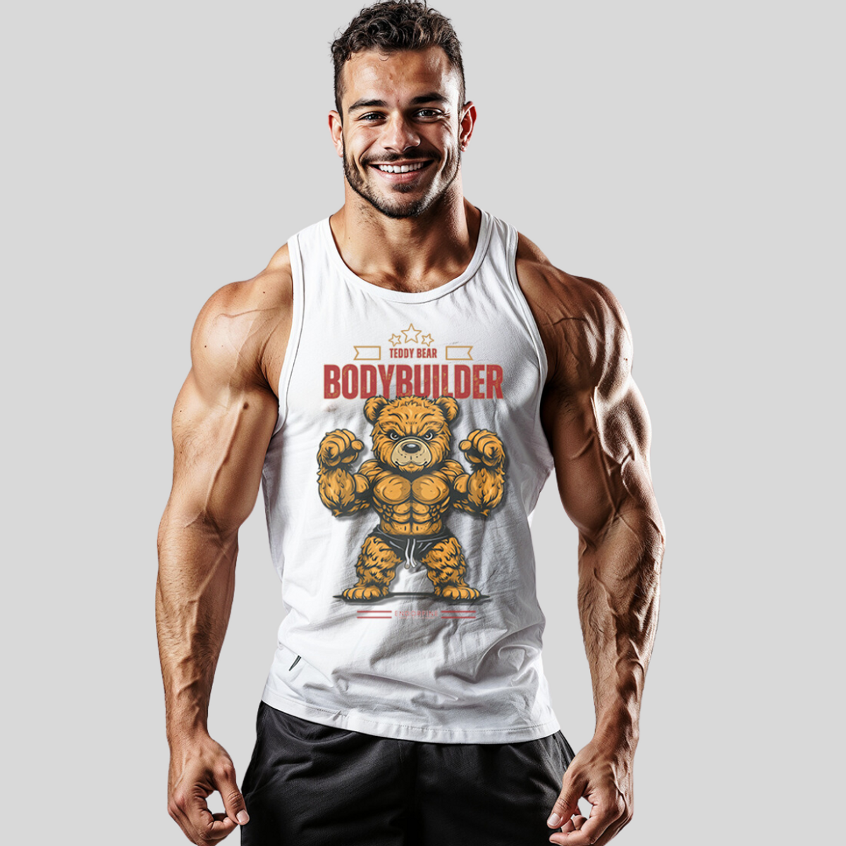 Nome do produto: Regata - Teddy Bear Bodybuilder