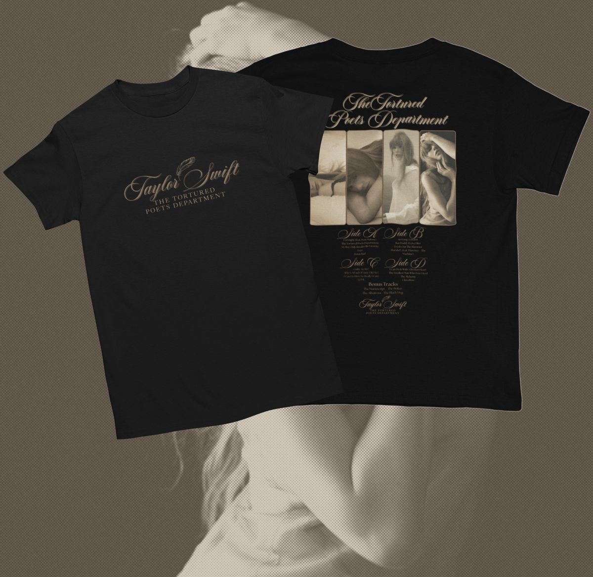 Nome do produto: CAMISETA TAYLOR SWIFT THE TORTURED POETS DEPARTMENT
