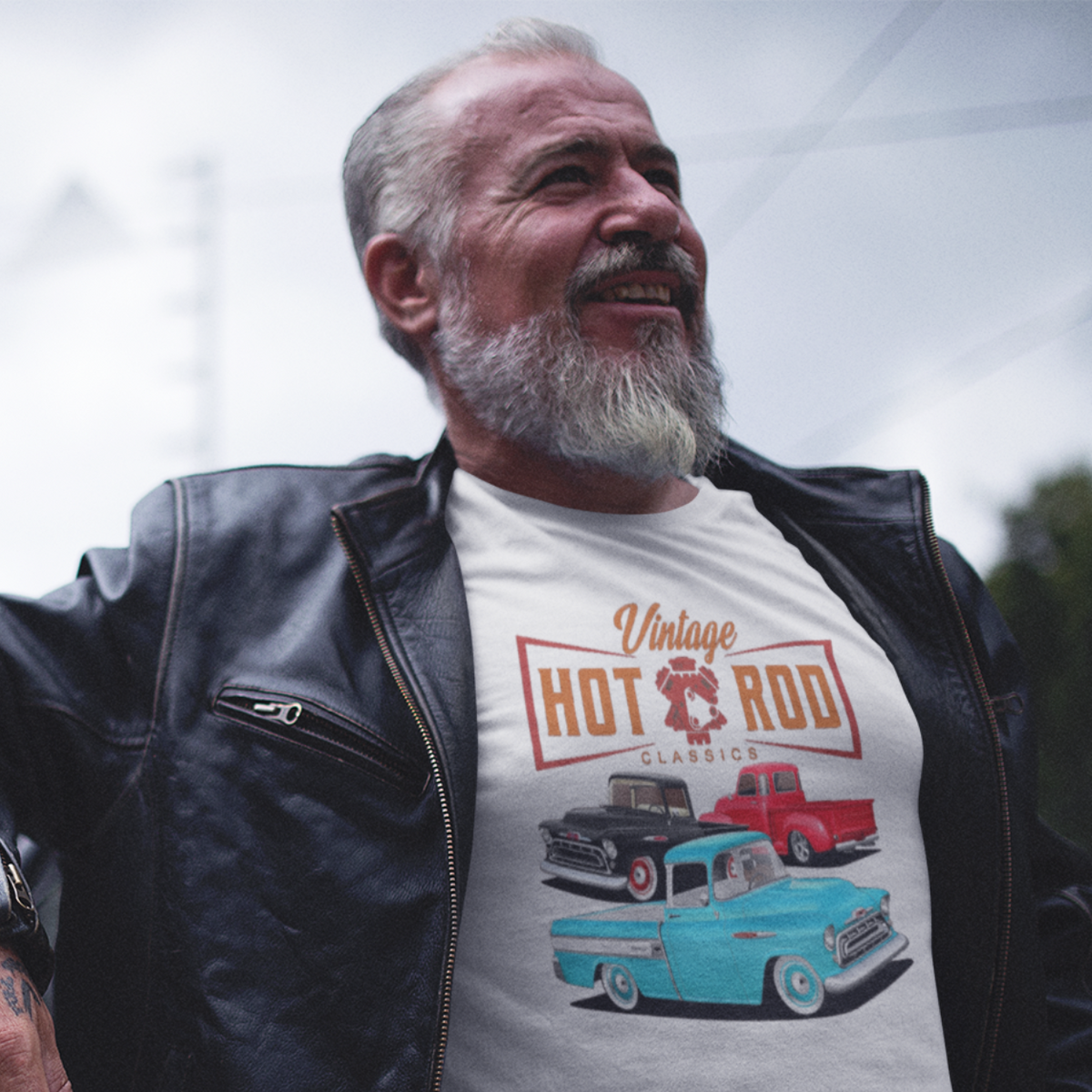 Nome do produto: Camiseta Hot Rod Pickups - Unissex