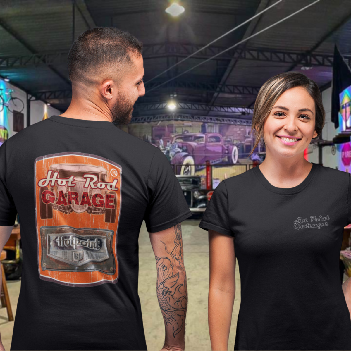 Nome do produto: Camiseta Oficial Hotpoint Garage Frente e Verso- Unissex