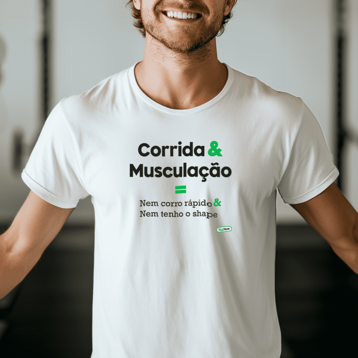 Nome do produto: Camiseta masc. : Corrida & Musculação