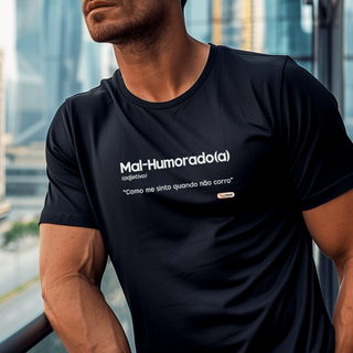 Camiseta masc. : Mal-humorado