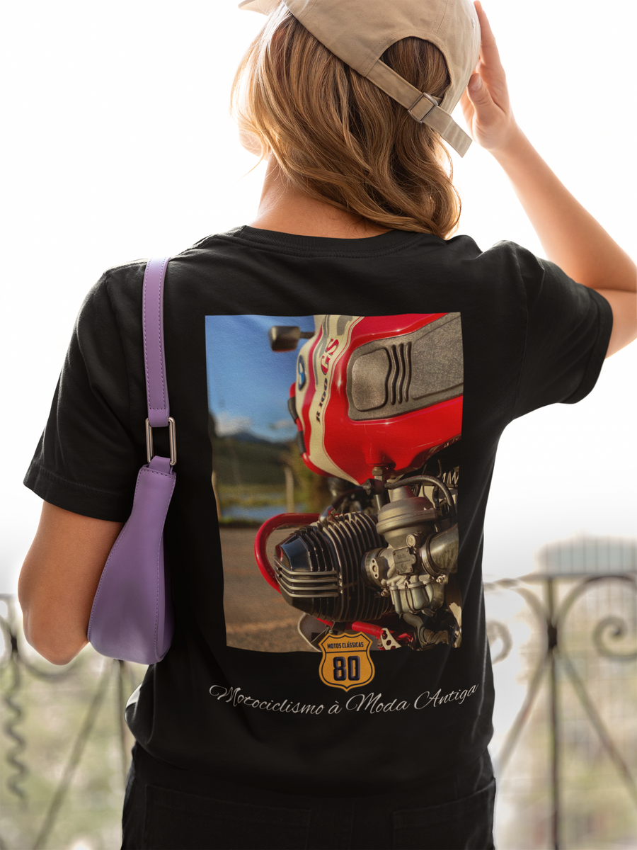 Nome do produto: Camiseta Feminina BMW R 100GS Paris Dakar - Costas