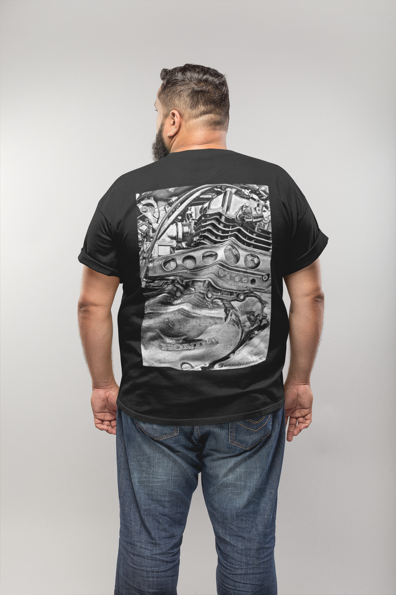 Nome do produto: Camiseta Plus Riders Sketch Motor XL250R - estampa nas costas