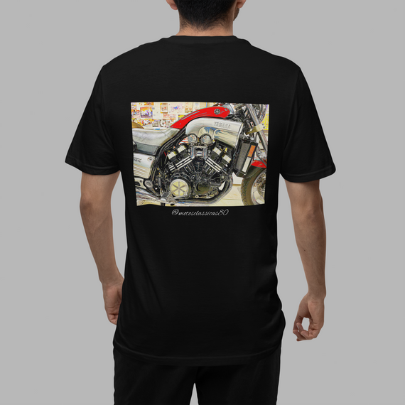 Camiseta Sketch Series - Vmax 1200 - estampa nas costas