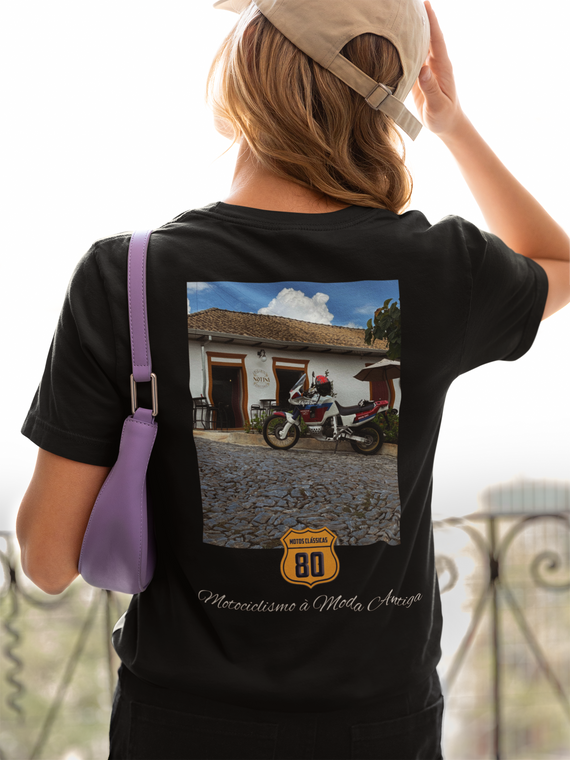 Camiseta Feminina Africa Twin 750 - costas