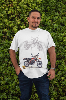 Camiseta Plus Riders - XL 250R Branca - by Nello Petri