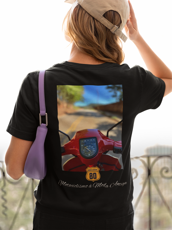 Camiseta Feminina Vespa PX200E - Costas