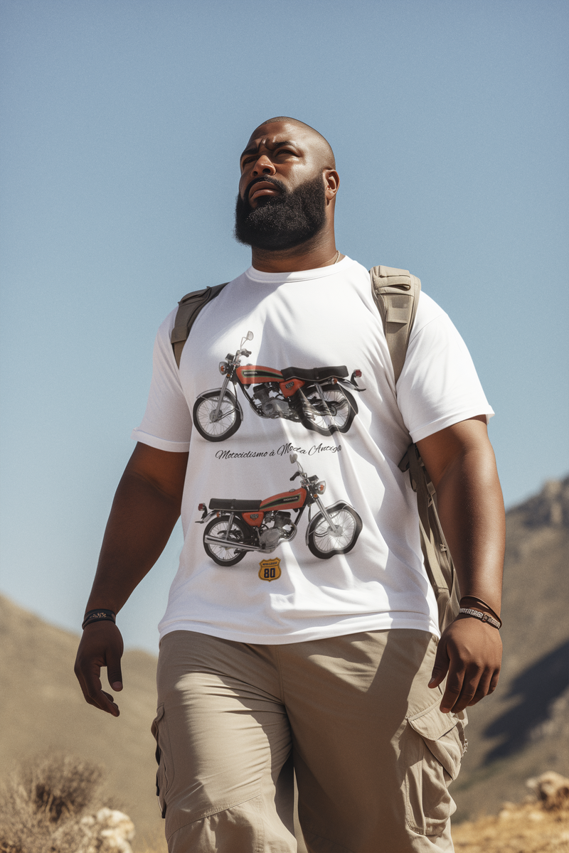 Nome do produto: Camiseta Plus Riders - CG 125 Laranja