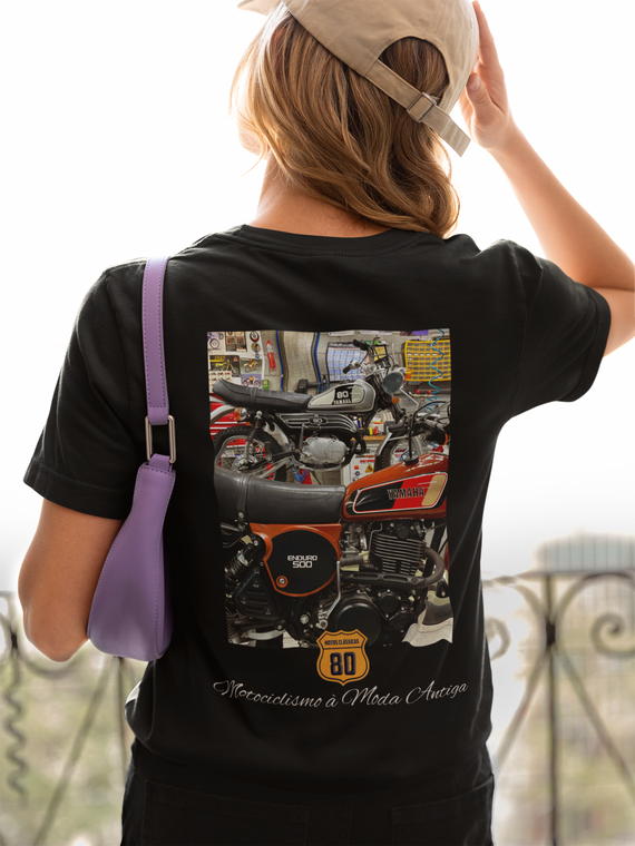 Camiseta Feminina XT 500 e Mini Enduro - Costas