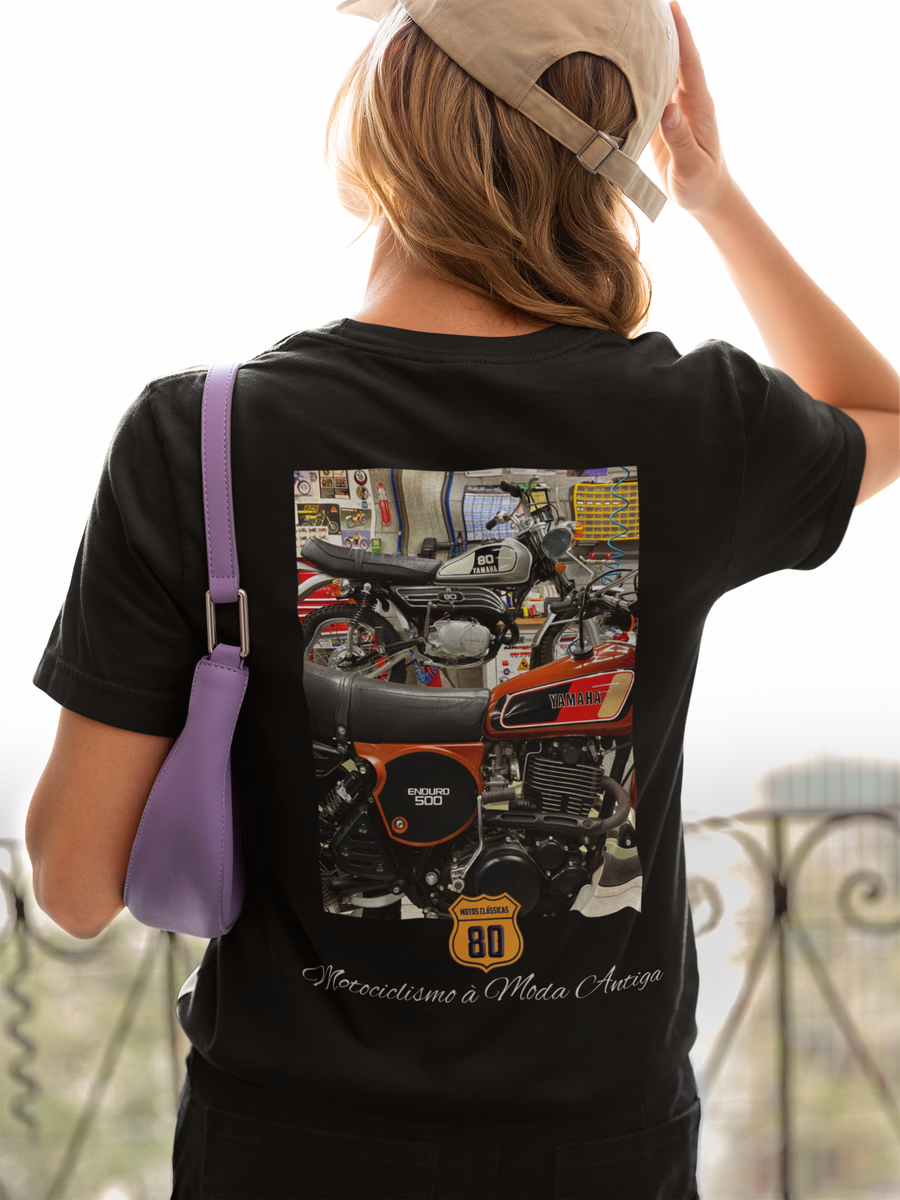 Nome do produto: Camiseta Feminina XT 500 e Mini Enduro - Costas