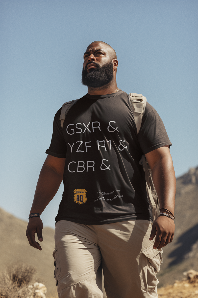 Nome do produto: Camiseta Plus Riders - GSXR YZF R1 e CBR