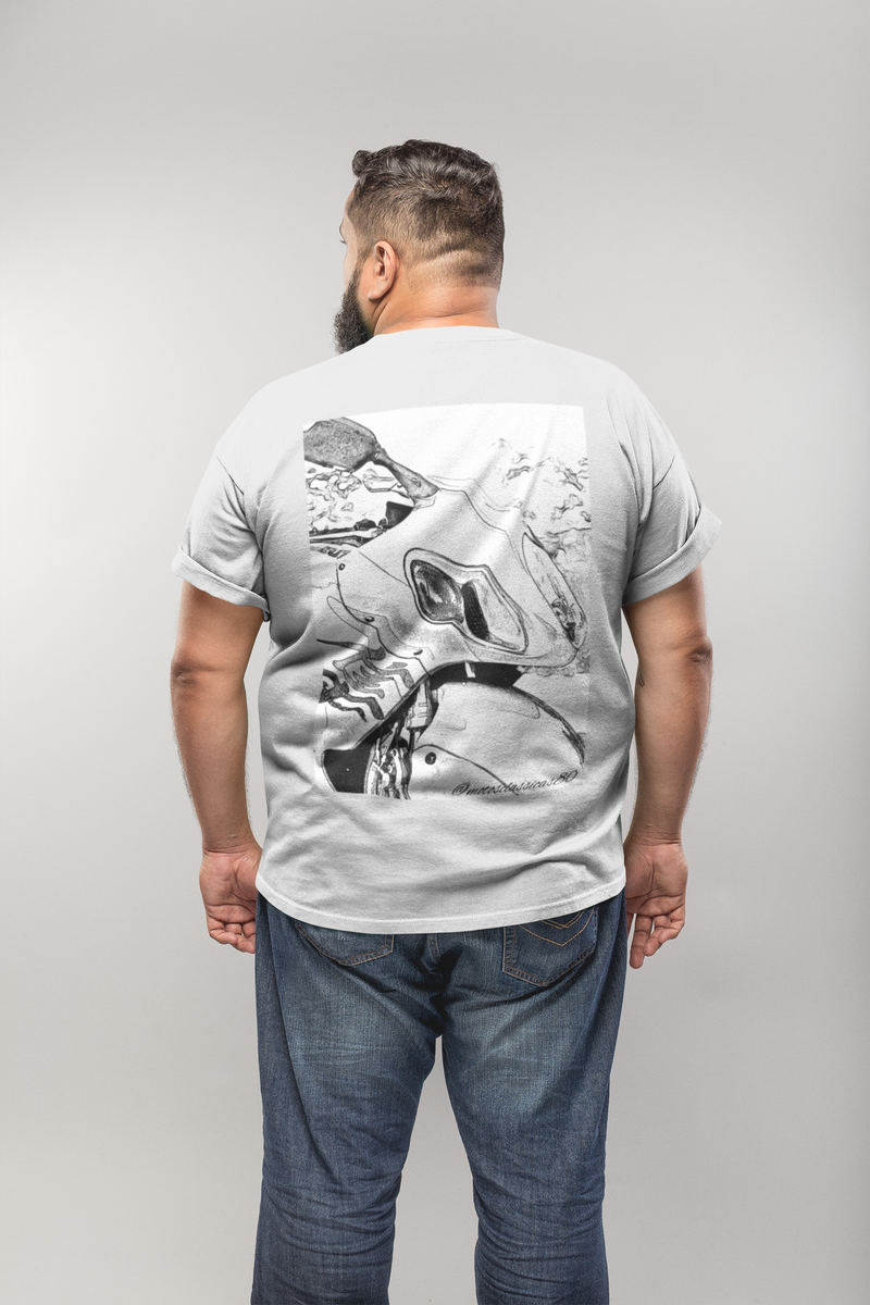 Nome do produto: Camiseta Plus Riders Sketch Hayabusa estampa nas costas