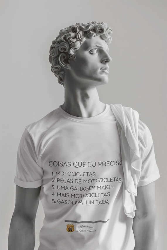 Camiseta - Coisas que preciso - 