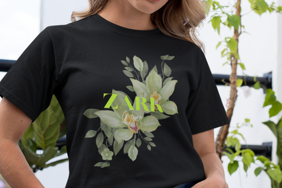 Camiseta Feminina COLORS Green Flower