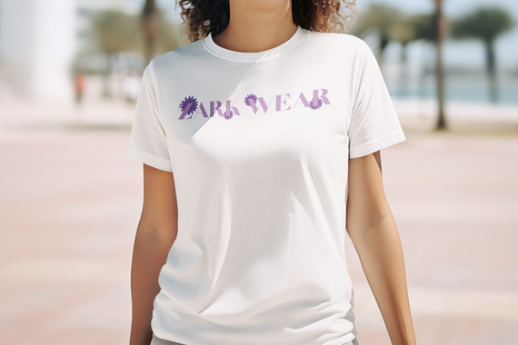 Camiseta Feminina COLORS Lilac Flowers