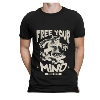 camiseta, liberte sua mente 