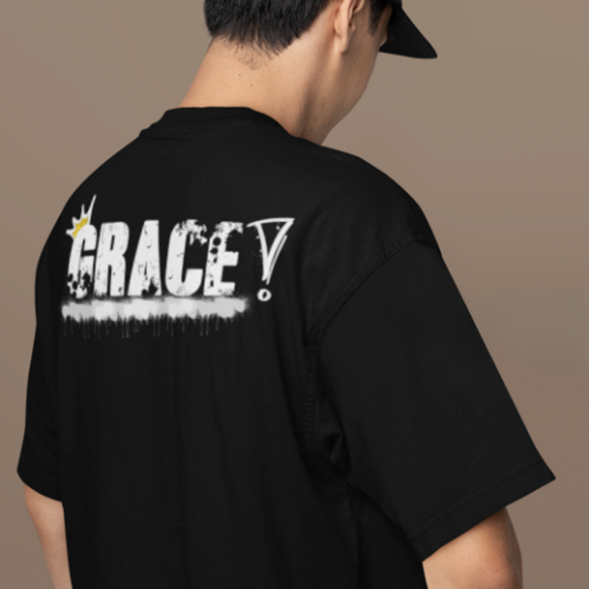 Nome do produto: Camiseta Street Wear Grace Costas Preta